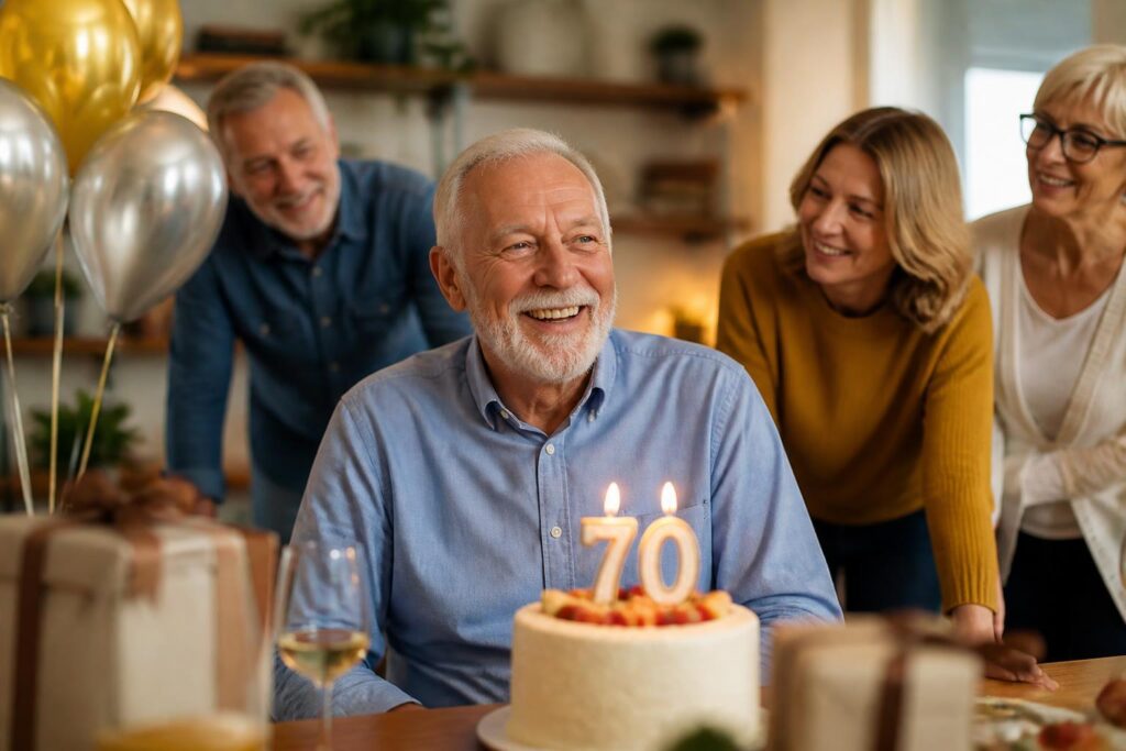 7 kreative Wege, um zum 70. Geburtstag eines Mannes zu gratulieren